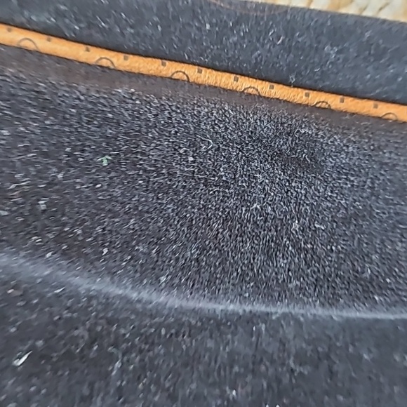 Gucci Dapper Dan Black Velvet Monogram Leather Tan Brown Pocket Sweatpants Track - Picture 5 of 12